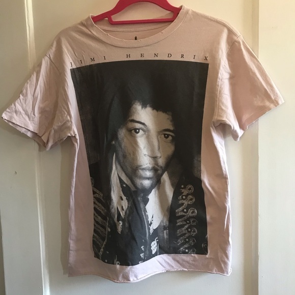 Mauve Jimi Hendrix Tee - Picture 1 of 5